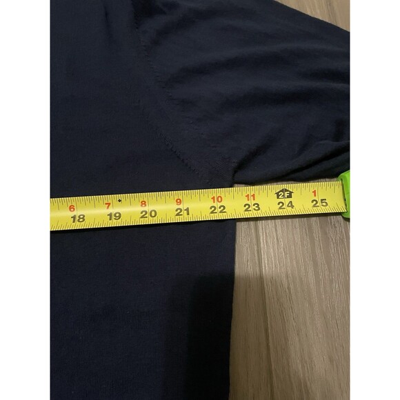 Jared Lang Sweater Mens XXL Blue Solid Pullover Sweatshirt 100% Cotton NWT - Picture 7 of 9